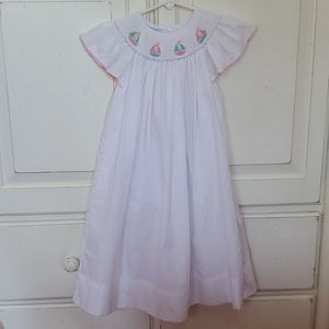 Anavini couture hand smocked dress